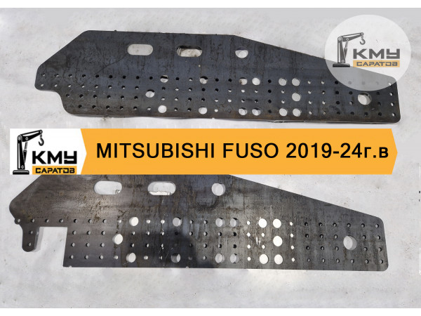 Боковые пластины усиления рамы на Mitsubishi Fuso. (Щеки) Боковые пластины усиления рамы на Mitsubishi Fuso. (Щеки)